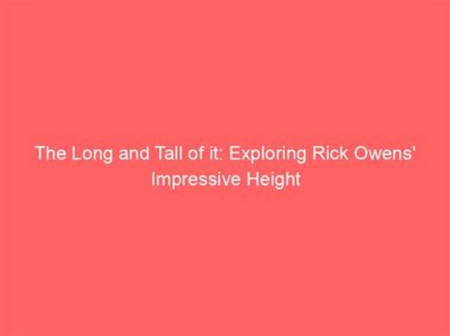 Tall and Mighty: the Impressive Height of Hollywood's Bear Actors